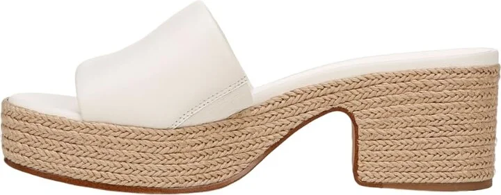 Milk White Leather Espadrille