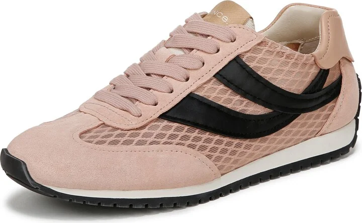 Vince Womens Oasis Runner Sneaker Lotus Blush/Black Leather 10 M