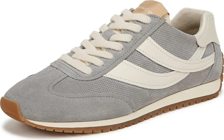Vince Womens Oasis Runner-w Lace Up Fashion Sneaker Fog Grey Suede
