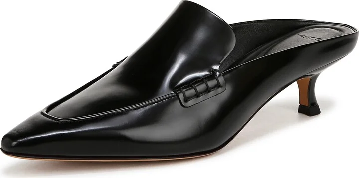 Vince Womens Samy Mule Black Leather 11 M