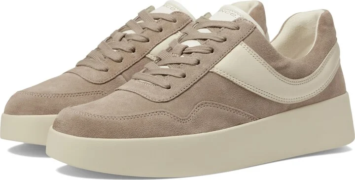 Vince Womens Warren Court Lace Up Sneaker Light Straw Suede 12 M