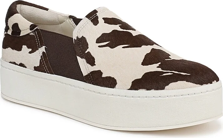 Vince Women's Warren Ii Calf Hair Slip On Platform Sneakers