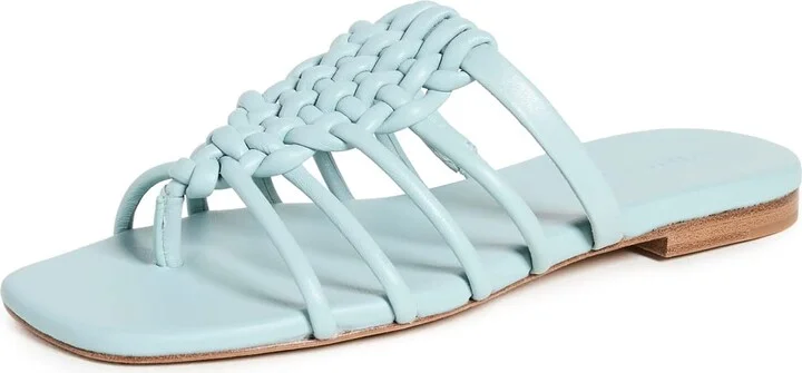 Vince Womens Womens Dae Strappy Sandals Pale Bay 6 M