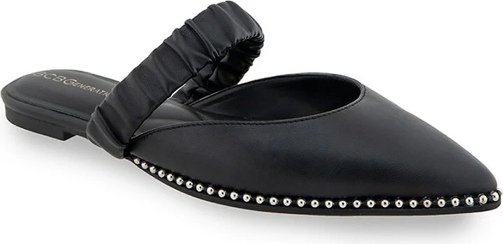 Vindo Embellished Faux Leather Mules - Image 3
