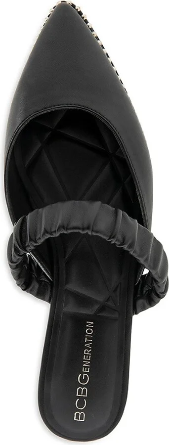 Vindo Embellished Faux Leather Mules - Image 5