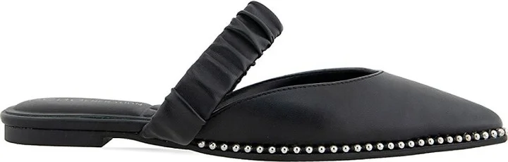 Vindo Embellished Faux Leather Mules