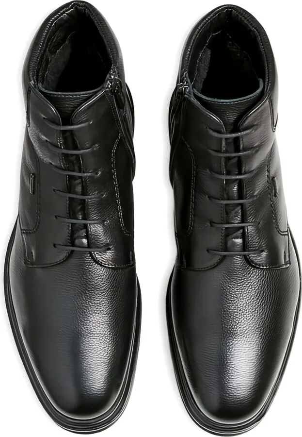 Vine textured leather lace-up boots - Image 3