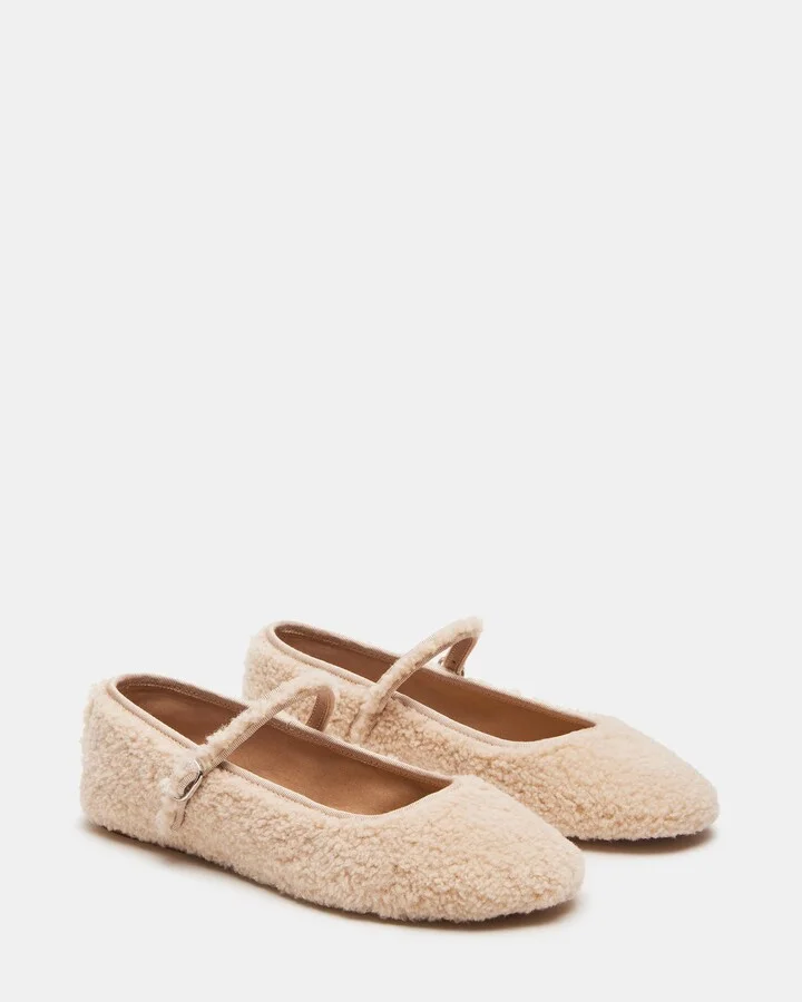 Vinetta Faux Shearling Natural - Image 3