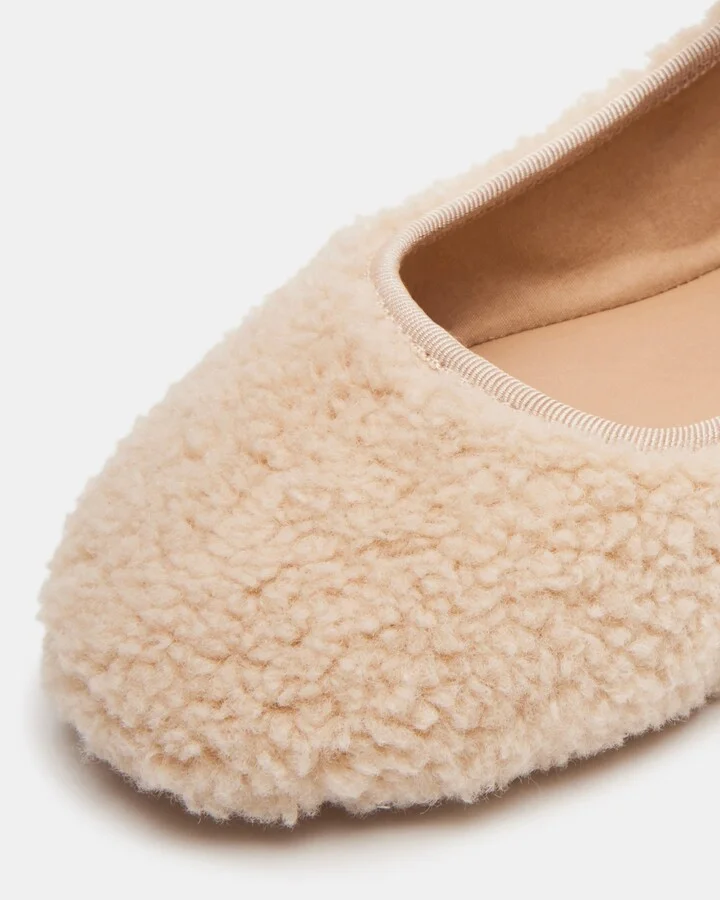 Vinetta Faux Shearling Natural - Image 4