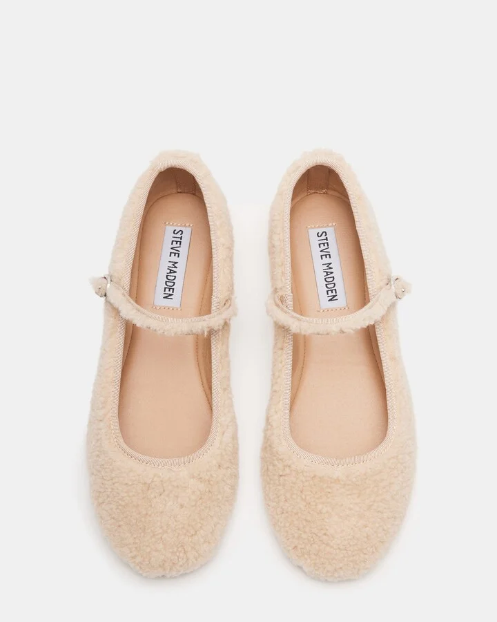 Vinetta Faux Shearling Natural - Image 5