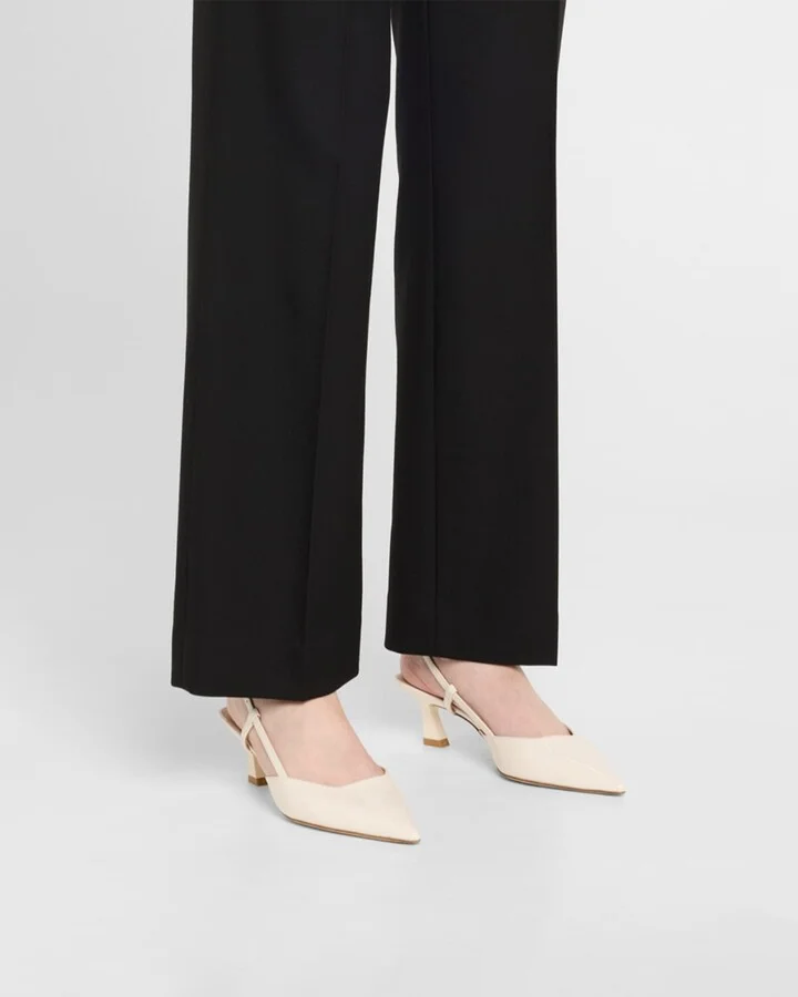 Vinnie Patent Kitten Slingback Pumps - Image 11