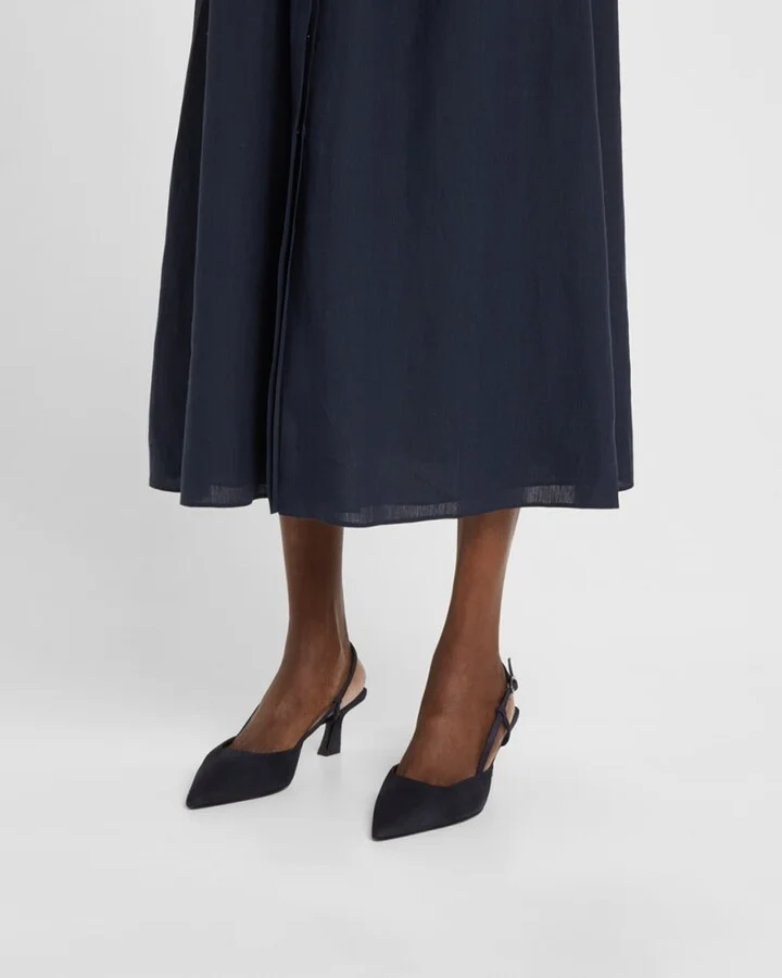 Vinnie Suede Kitten Slingback Pumps - Image 7