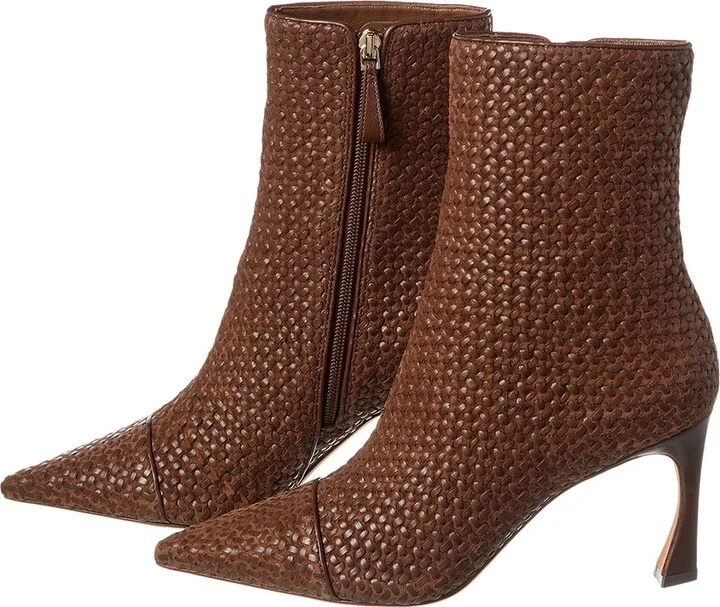 Vintage Alexandre Birman Myra Tresse 85 Leather Bo - Image 2