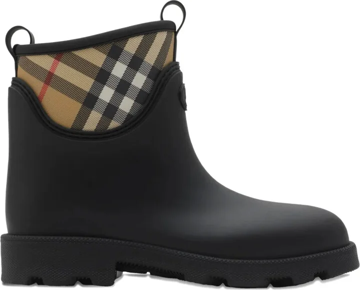 Vintage Check-detailed rain boots