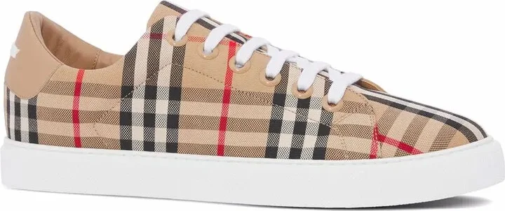 Vintage Check lace-up sneakers - Image 2