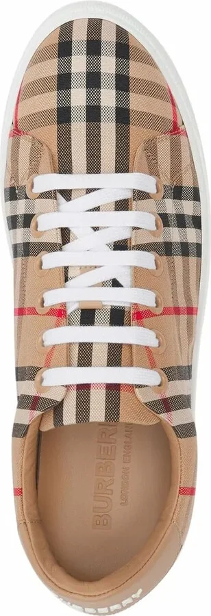 Vintage Check lace-up sneakers - Image 4