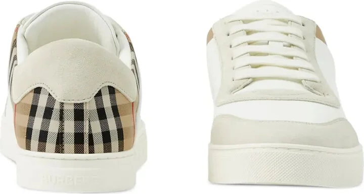 Vintage Check panelled sneakers - Image 4