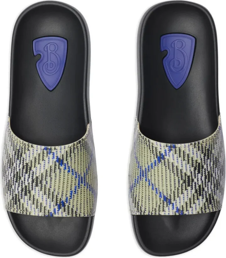 Vintage Check-pattern slides - Image 5