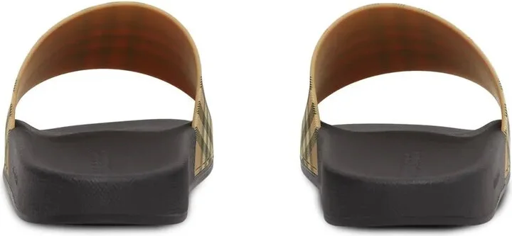 Vintage check print slides - Image 3