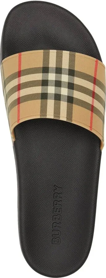 Vintage check print slides - Image 4