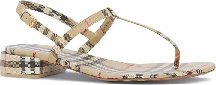 Vintage Check thong-strap sandals - Image 2