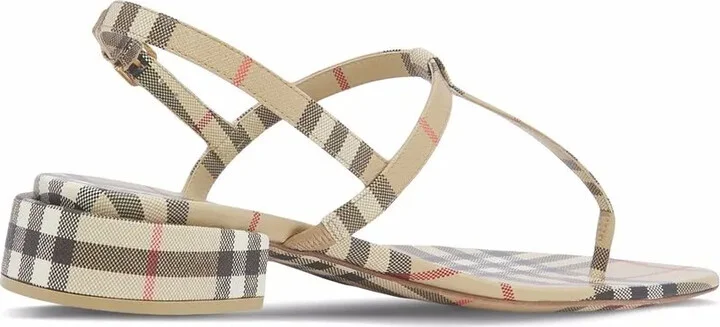 Vintage Check thong-strap sandals - Image 3