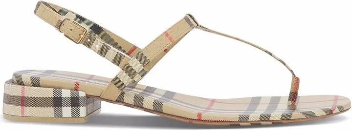 Vintage Check thong-strap sandals