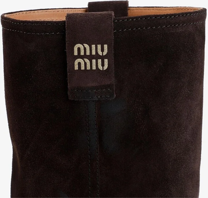 Vintage-Effect Suede Knee-High Boots - Image 3