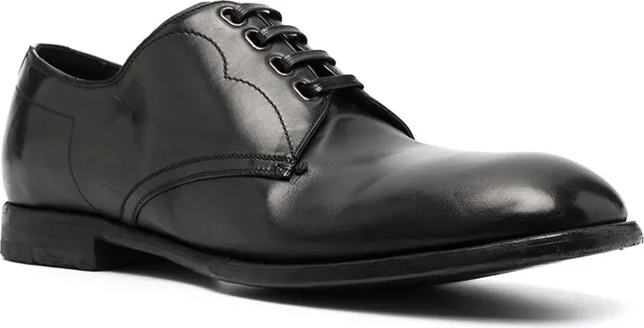vintage-finish calfskin Derby shoes - Image 2