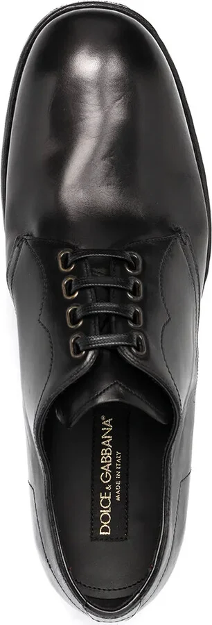 vintage-finish calfskin Derby shoes - Image 4