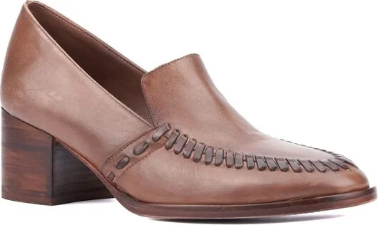 Vintage Foundry Co. Women's Elaine Heel Pump - BROWN,