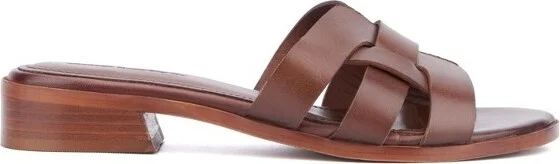 Vintage Foundry Co. Women's Lacy Flat Sandal - BROWN, - Image 2