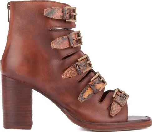 Vintage Foundry Co. Women's Lauralyn Heel Sandal - COGNAC, - Image 2