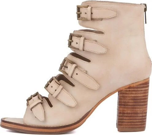 Vintage Foundry Co. Women's Lauralyn Heel Sandal - COGNAC, - Image 3
