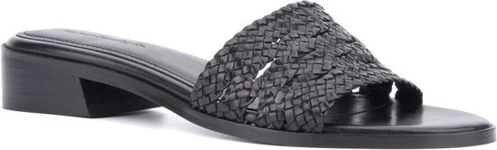 Vintage Foundry Co. Women's Pamelia Flat Sandal - BLACK,