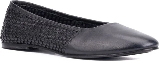 Vintage Foundry Co. Women's Wilma Ballet Flat - BLACK,