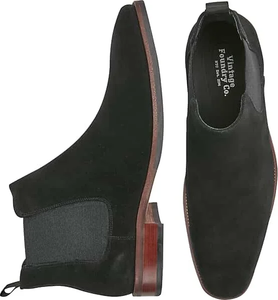 Vintage Foundry Men's Evans Chelsea Boots Black