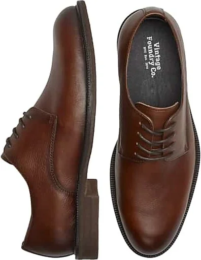 Vintage Foundry Men's Richmond Leather Oxfords Cognac