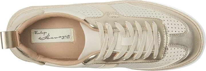 Vintage Havana May Women's Shoes White/Gold : 8.5 M, Leather - Image 2