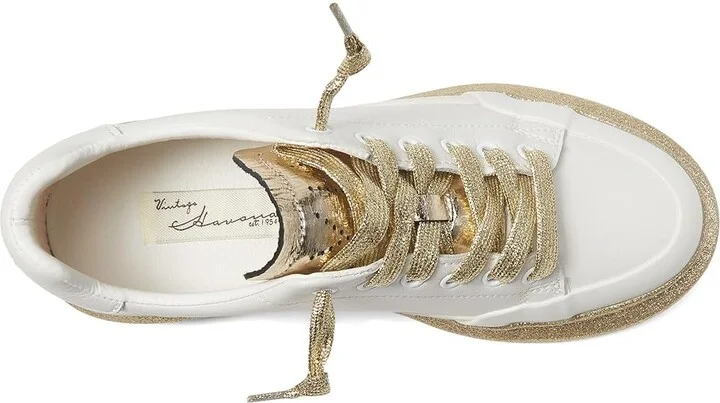 Vintage Havana Tara Women's Shoes White/Gold : 7 M, Leather - Image 2