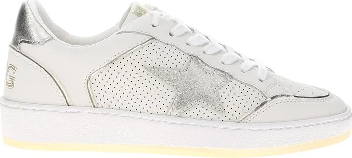 VINTAGE HAVANA Womens Delma 1 Metallic Perforated Slip On Sneakers Shoes Casual - Silver