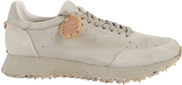 Vintage-Inspired Camoscio Sneakers With Logo-Embossed Tongue