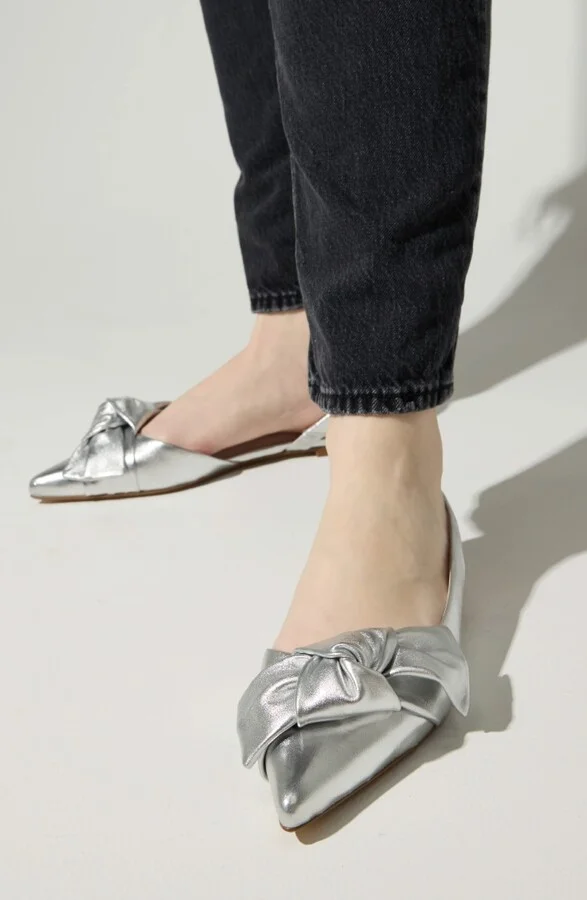 Violet Half d'Orsay Pointed Toe Slingback Flat - Image 2
