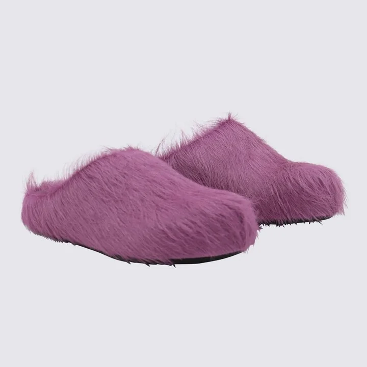 Violet Leather Sandals - Image 2