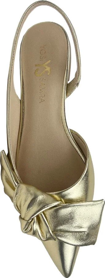 Violet Pointed Toe Slingback Flat - Image 4