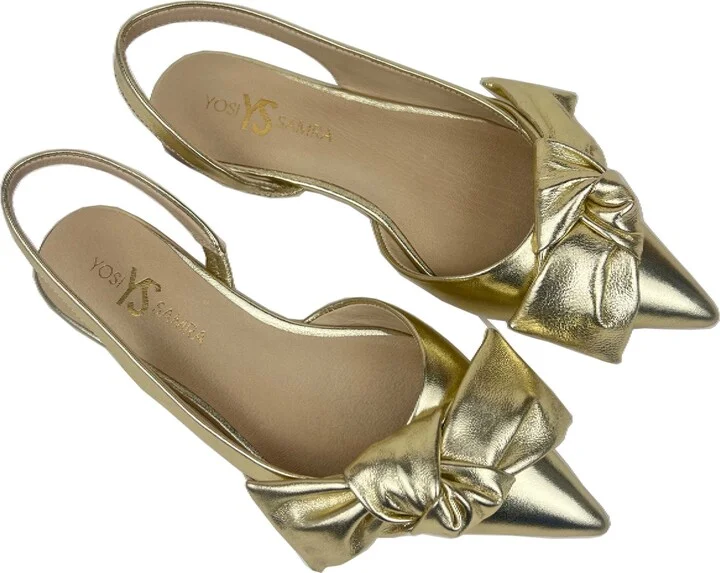 Violet Pointed Toe Slingback Flat