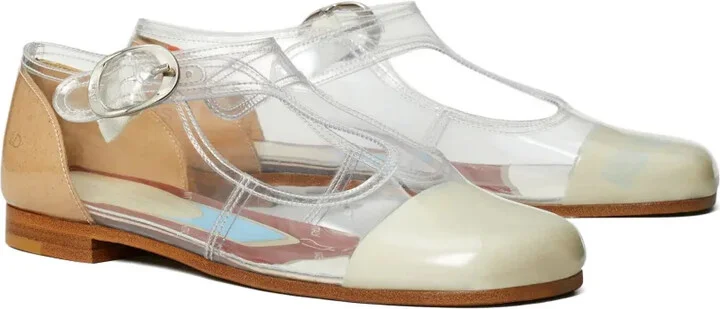 Violet T-strap flats - Image 2