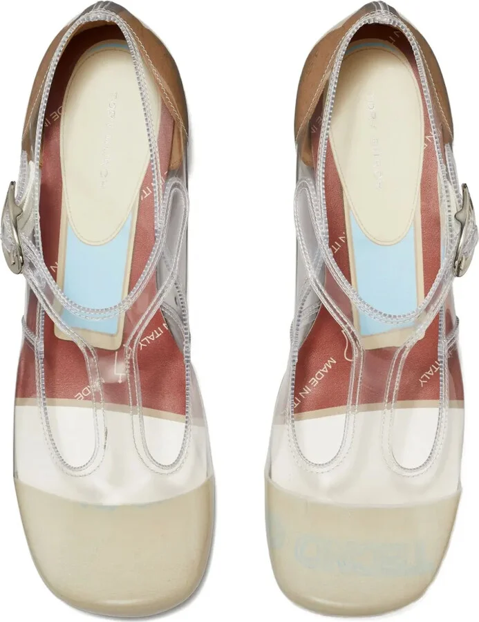 Violet T-strap flats - Image 3