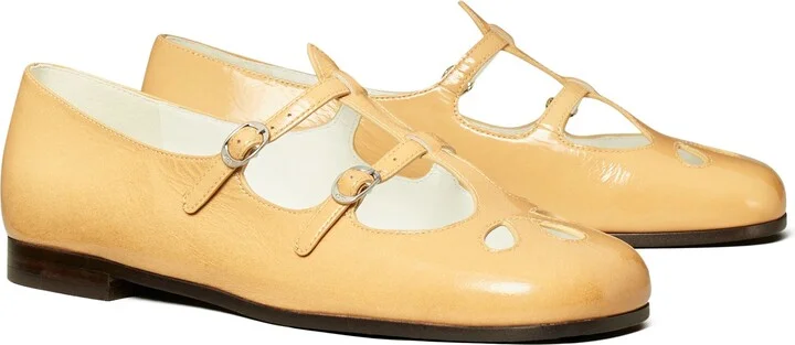 Violet Two Band Mary Jane Flat