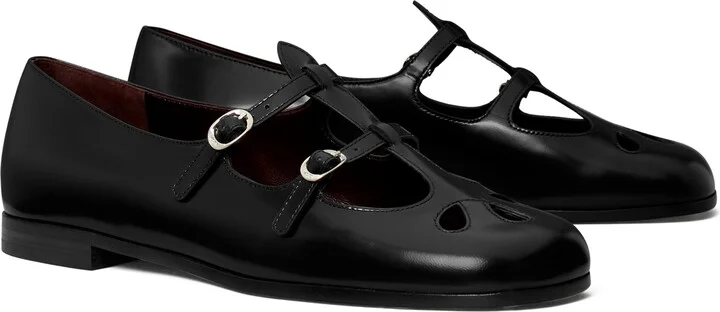 Violet Two Band Mary Jane Flat